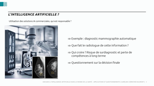 L’intelligence artificielle dans le monde de la santé