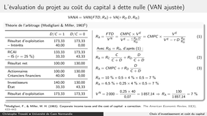 Choix d'investissement et coût du capital 4