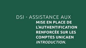 Comptes numériques - Mise en place de l'authentification renforcée - Introduction
