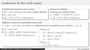 Choix de portefeuille 3