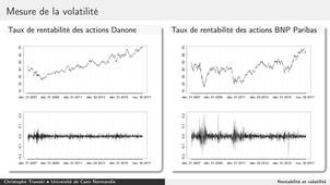 Rentabilité et volatilité 5