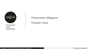 Financement obligataire 1