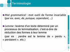 Préalables terminologiques
