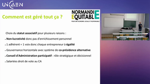 MASTER HSS - PRESENTATION ASSOCIATION INITIATIVES SOLIDAIRES - Partie 1/3 avec BENOIT SEBAUT de l'association NORMANDIE EQUITABLE