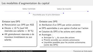 Financement par fonds propres 2