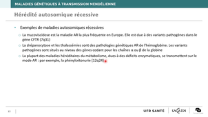 Génétique cours 3 : modes de transmission