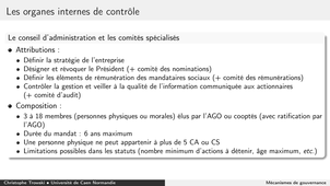 Mécanismes de gouvernance 2