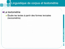 L'analyse des corpus
