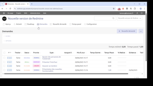 Nouvelle version de Redmine