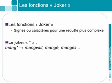Formulation des requêtes