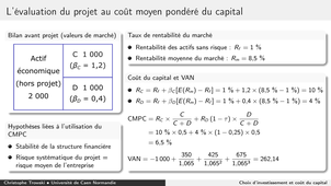 Choix d'investissement et coût du capital 2