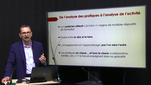 Analyse de l'activité enseignante. Eric Saillot. Vidéo 1 : le concept d'activité